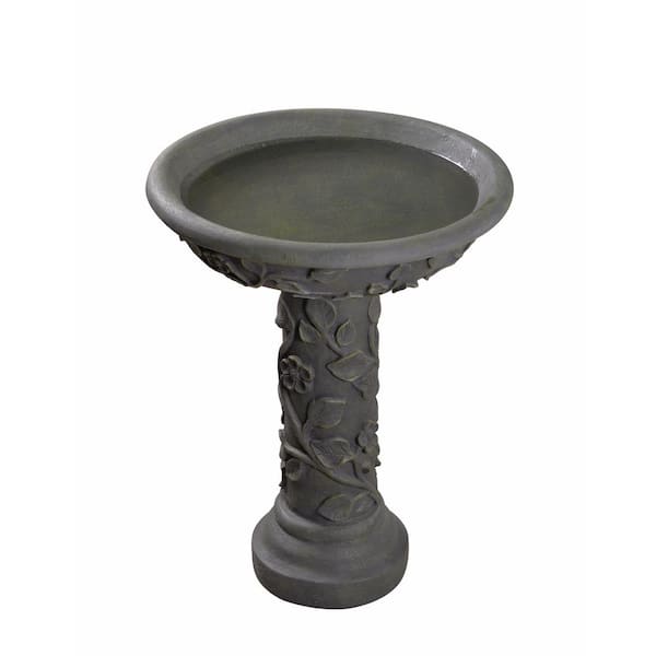 Kenroy Home Vineyard Bronze Patina Outdoor Bird Bath