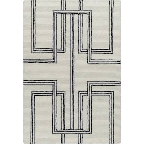 5 ft. x 7 ft. Ivory or Cream Rossi JWRS-2307 Handmade Area Rug