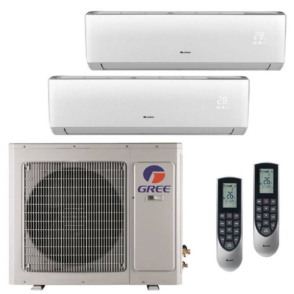 GREE Multi-21 Zone 26000 BTU Ductless Mini Split Air Conditioner with Heat, Inverter and Remote - 230-Volt