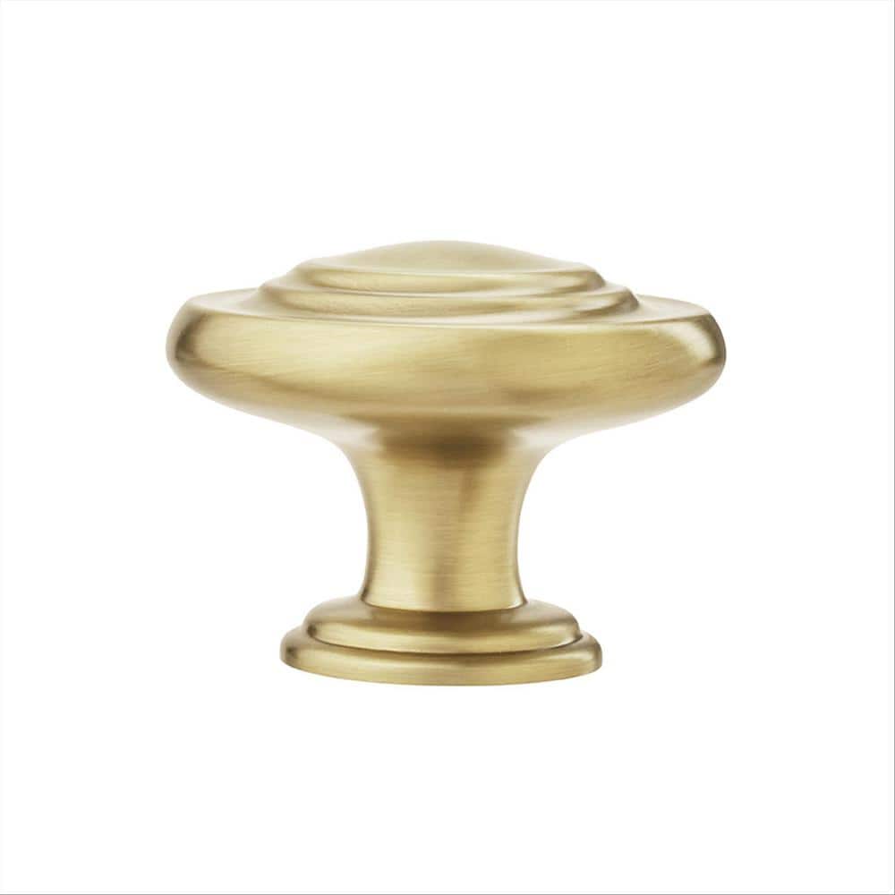 Golden Champagne Round Cabinet Knob Multipack with Mounting Hardware