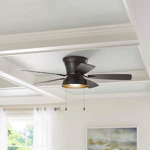 Banneret 52 in. LED Natural Iron Ceiling Fan with Light