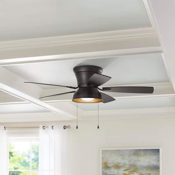 Banneret 52 in. LED Natural Iron Ceiling Fan with Light