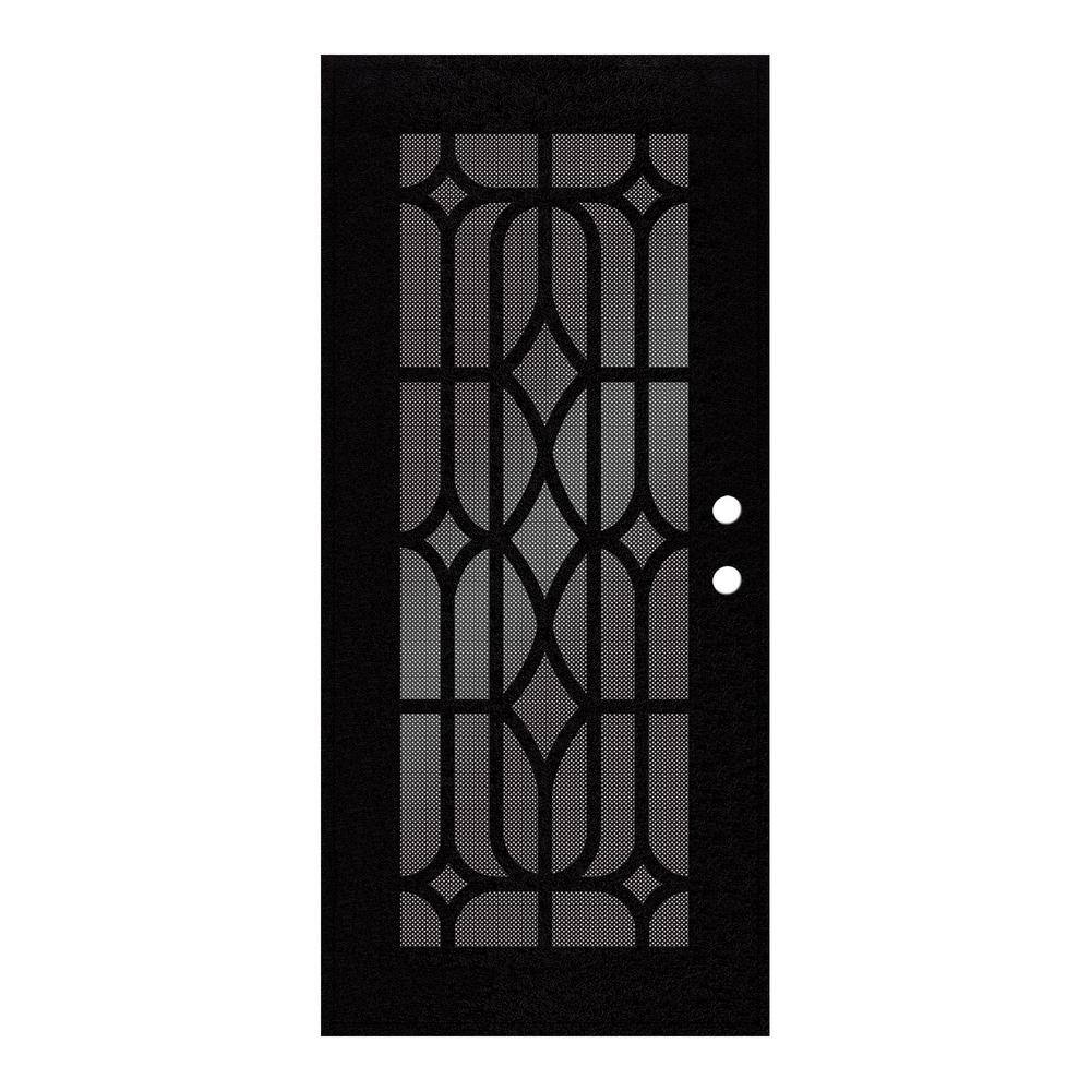 Aluminium Mesh Screen Door - BLACK - Winter Gardenz Limited