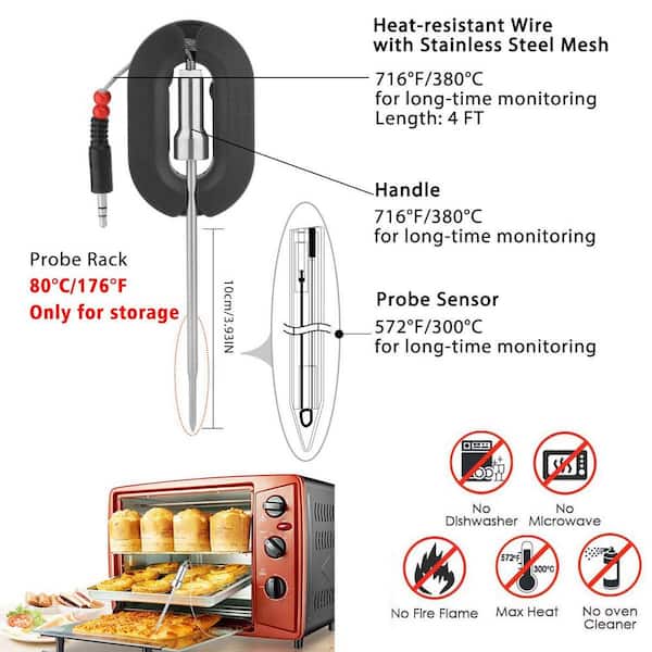 Z GRILLS Wireless Meat Thermometer Grill BBQ with 6 probes and free App  ACC-SWBT01 - The Home Depot