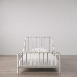 Quinn Whimsical Metal Toddler Bed, White