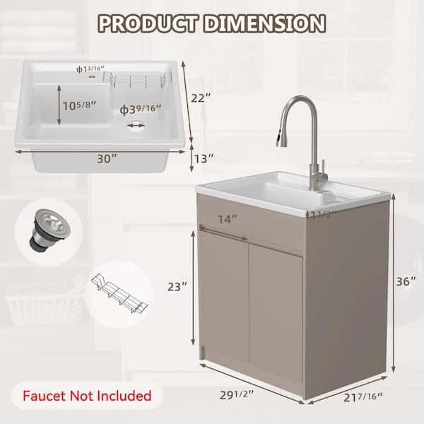 Zeafive All-in-One 30 in. W x 22 in. D x 36 in. H Drop-in
