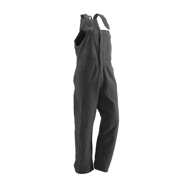 Berne Women's Small Short Titanium Cotton Washed Insulated Bib Overall