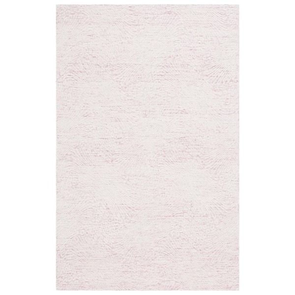 Ebony Pink/Ivory 8 ft. x 10 ft. Floral Area Rug