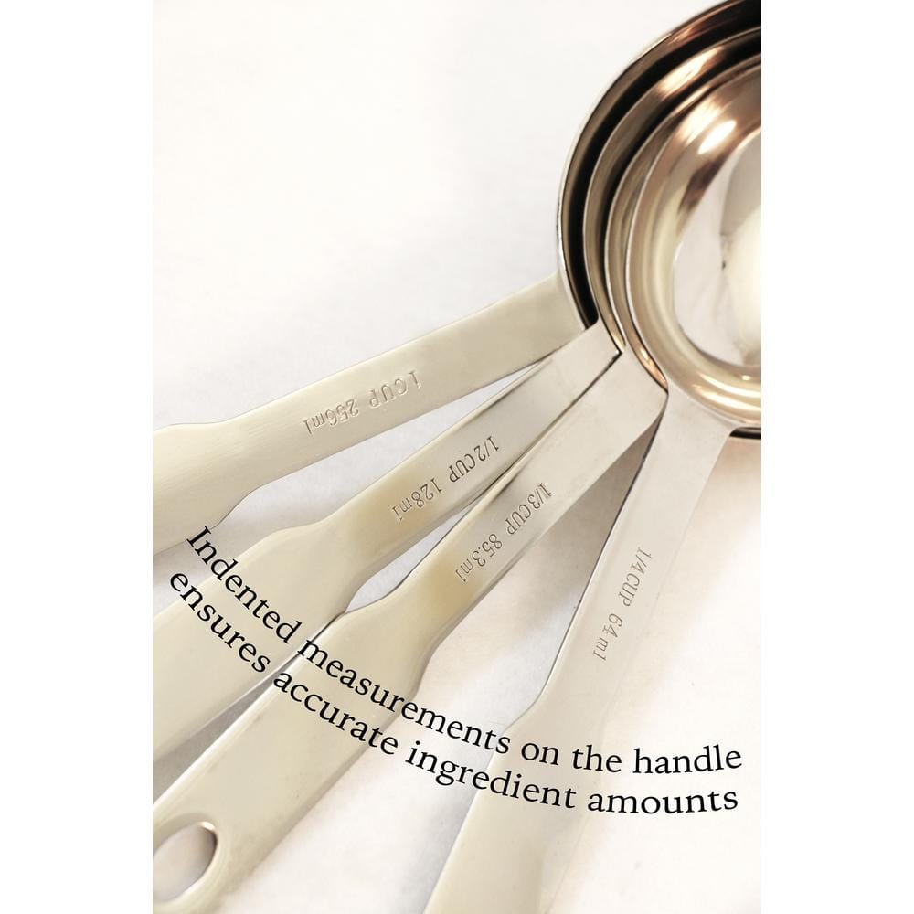 Heavy Duty Stainless Steel Measuring Spoon Set, 4 Pieces