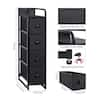 REAHOME 4 Drawer Vertical Storage Organizer Narrow Tower Dresser