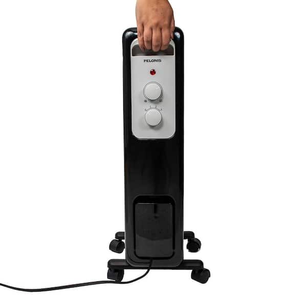 Pelonis 1,500-Watt Oil-Filled Radiant Electric Space Heater with