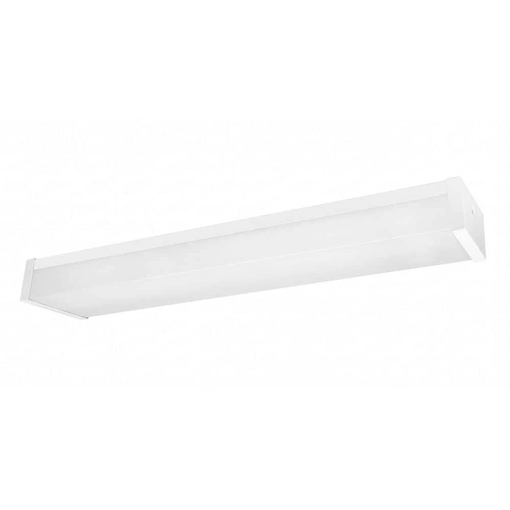 2 ft. 4200 Lumens Integrated LED Dimmable White Wraparound Utility Light 120-277V Selectable Watt & CCT 3500/4000/5000K price history on PriceWatchPro