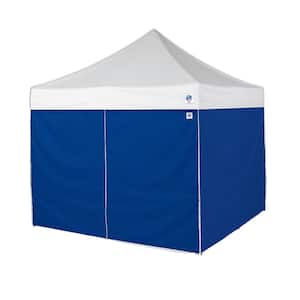 10 ft. Royal Blue Duralon Sidewalls, Includes 3-Standard and 1-Mid-zip Wall (4-Pack)