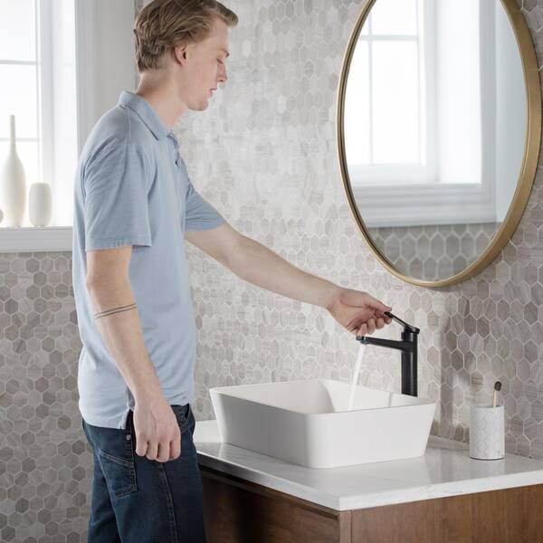 Kraus on sale KVF-1400BG Indy Single Handle Vessel Bathroom Faucet