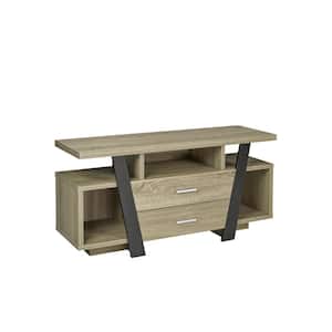 Lucas Dark Taupe and Black TV Stand Fits TV's up to 48 in.