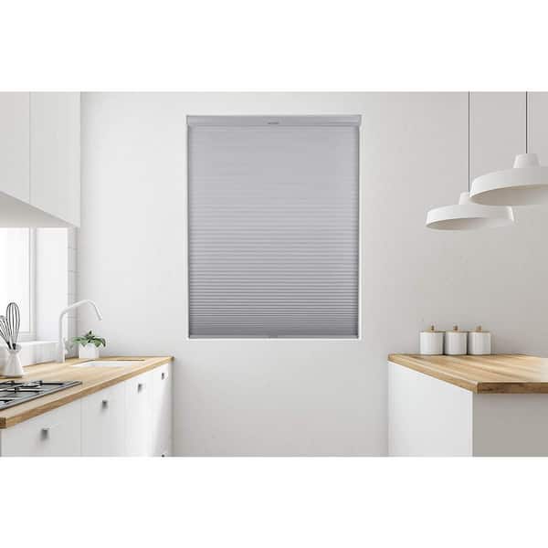 Arlo Blinds Gray Cordless Top Down Bottom Up Light Filtering Polyester Cellular Shade 34.5 in. W x 60 in. L