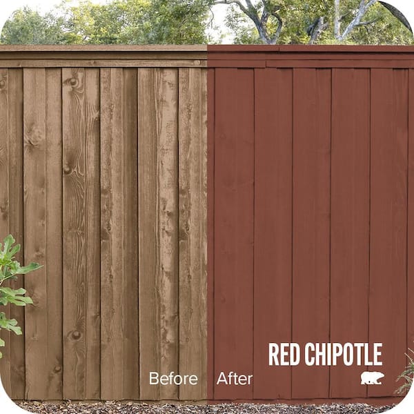 5 gal. #S160-7 Red Chipotle Solid Color House and Fence Exterior Wood Stain