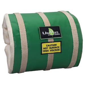 UniVest Insulation Jacket High Temperature 31 in. L x 10 in. W x 1 in. H Insulation Wrap - R 0.48