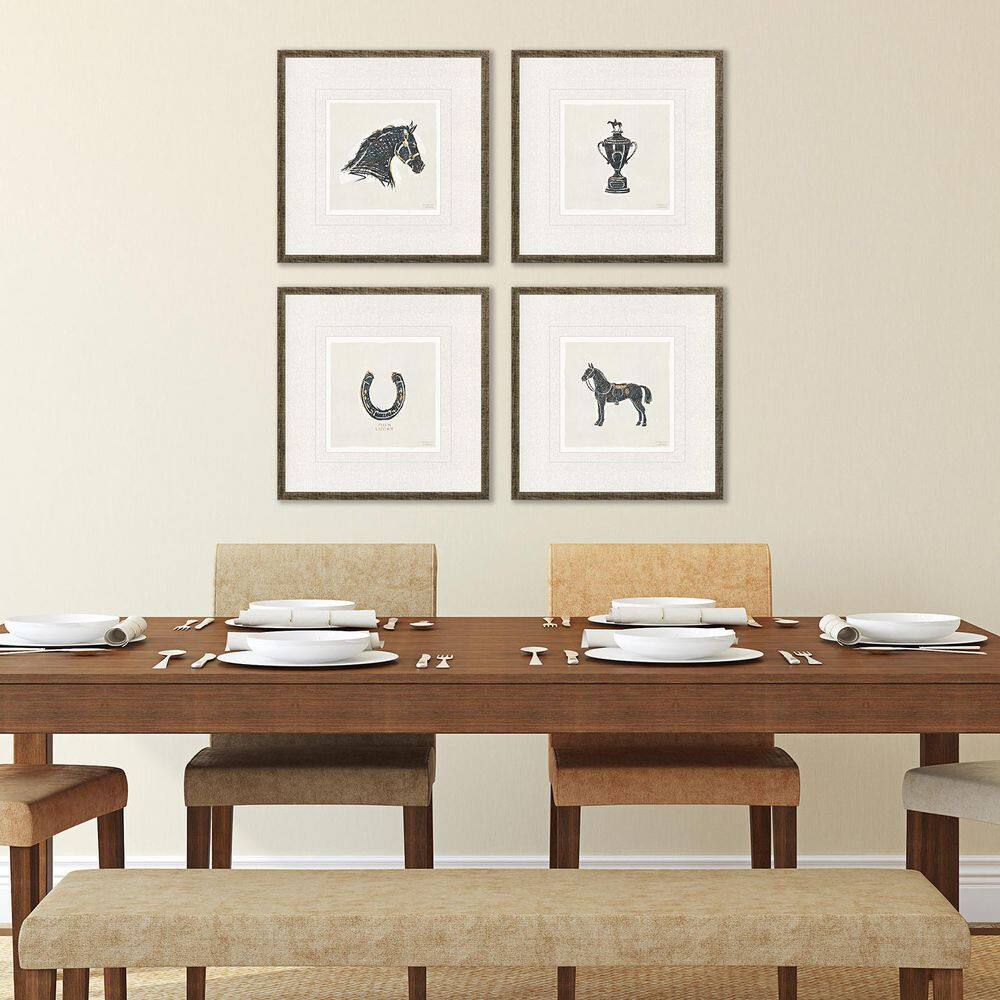 Barrett 4 Piece Framed Canvas Transfer Animal Art Print 20 in. x 20 in. price history on PriceWatchPro