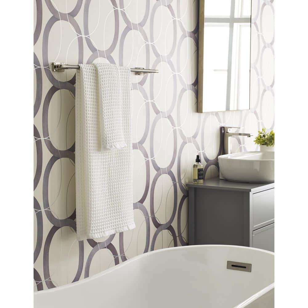 Polished Nickel Stainless Steel 24-Inch Wall Mounted Towel Bar
