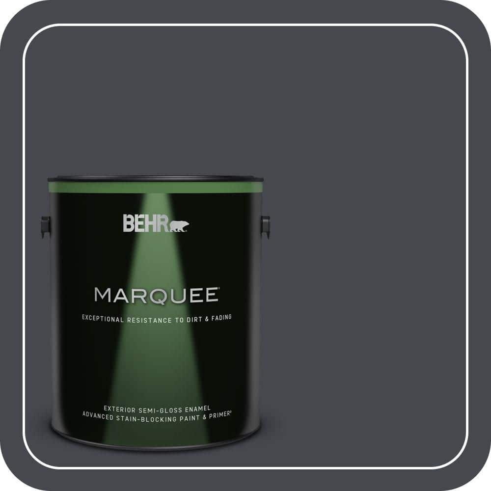 1 gal. #N490-7 Ink Black Semi-Gloss Enamel Exterior Paint & Primer price history on PriceWatchPro