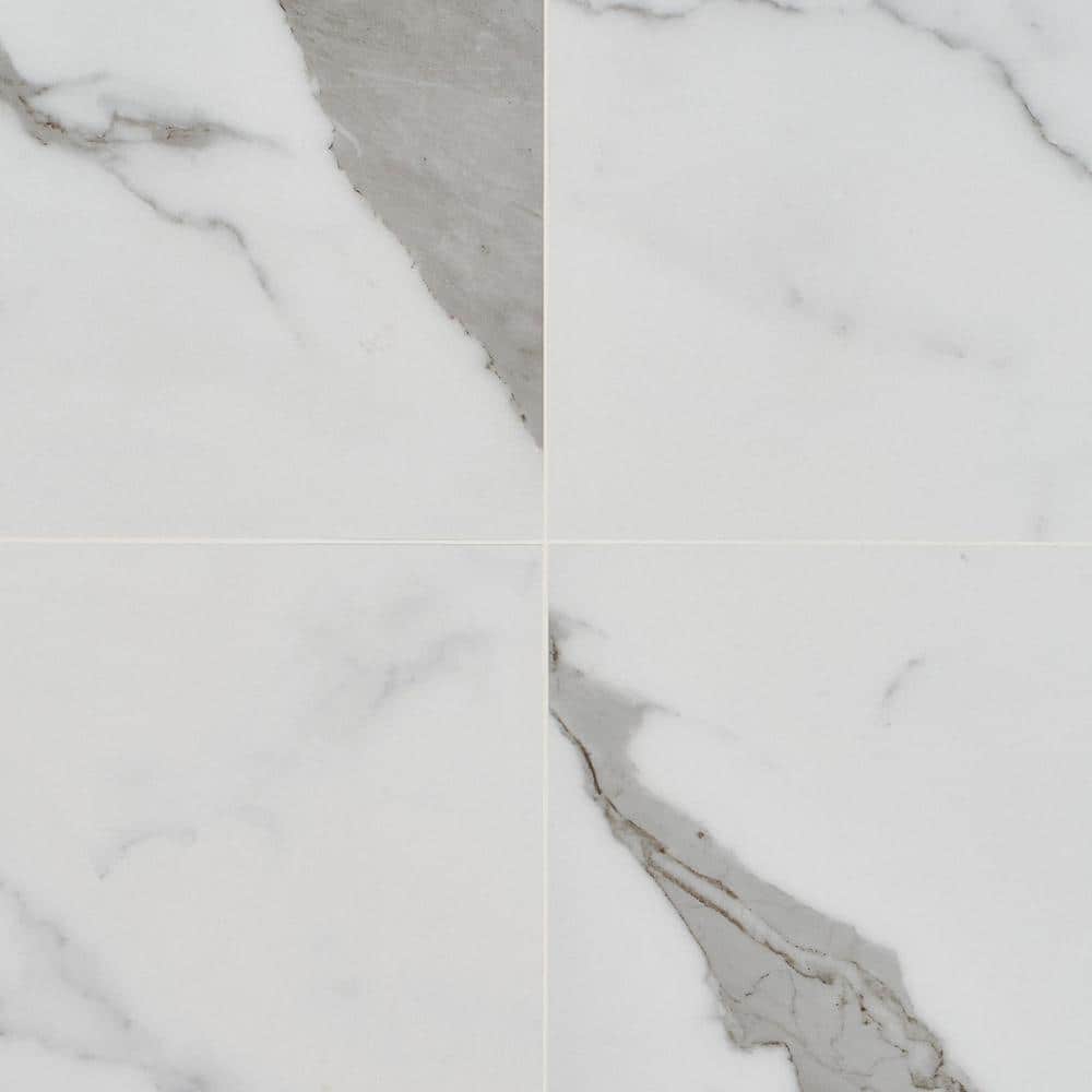 Saroshi 12x24 Matte Porcelain Marble Look Floor and Wall Tile