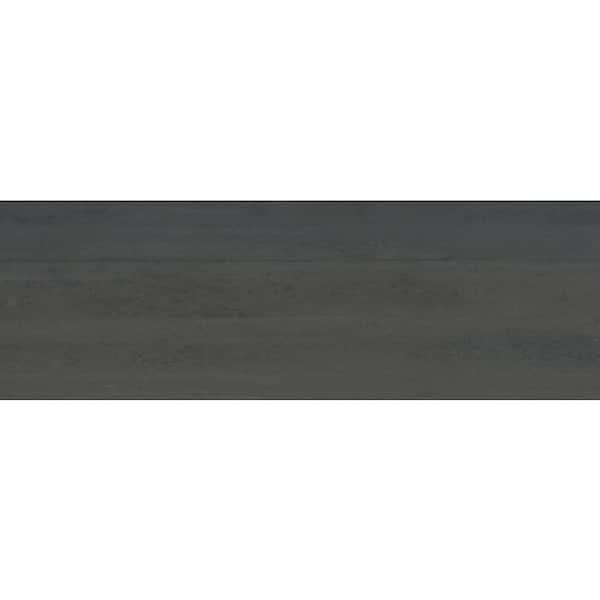 EMSER TILE Cassero II Black 2.83 in. x 11.81 in. Matte Porcelain Single Bullnose Tile