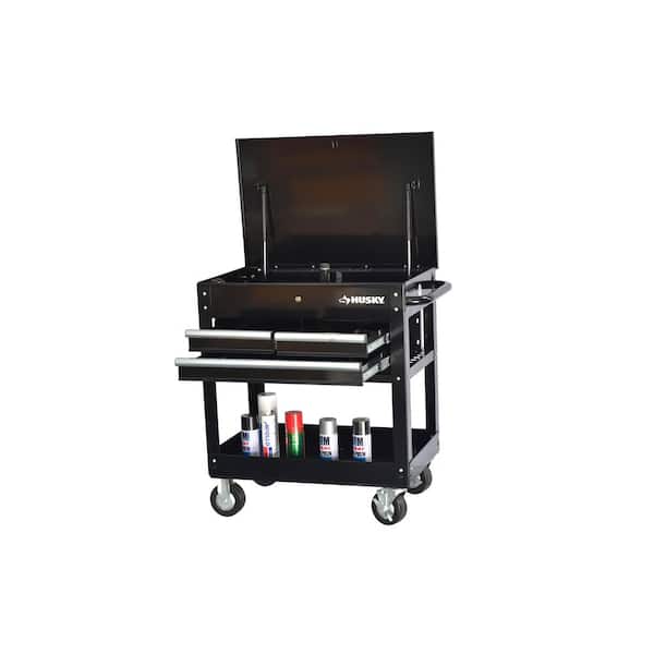 Husky 30 in. Wide by 20 in. Deep 3-Drawer Mechanics Tool Cart