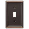 Hampton Bay Ascher 1 Gang Toggle Steel Wall Plate - Aged Bronze 149TDBHB