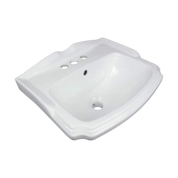 RENOVATORS SUPPLY MANUFACTURING Cloakroom Wall-Mounted Bathroom Sink in White