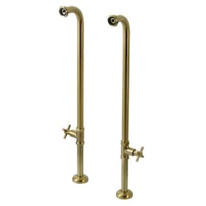 Concord Freestanding Tub Supply Line, Brushed Brass