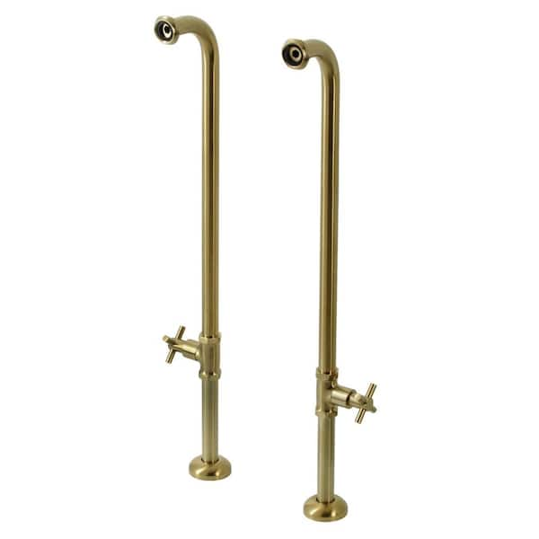 Kingston Brass Concord Freestanding Tub Supply Line, Brushed Brass