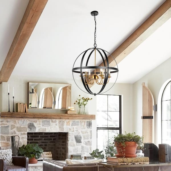 Farmhouse deals globe chandelier