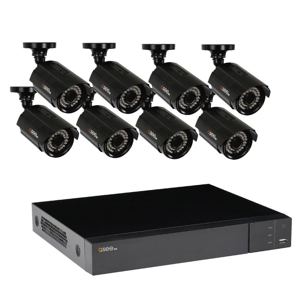 qsee Security Surveillance System 8カメラ Q-SEE 8-Channel 1080p 1TB Video Surveillance System with 8 HD