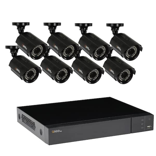 Qsee Security Surveillance System 8台セット Q-SEE 8-Channel 1080p 1TB Video Surveillance System with 8 HD