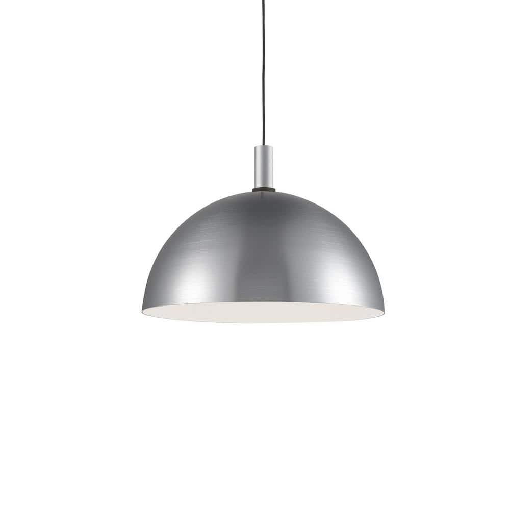 Archibald Brushed Nickel 16" Aluminum Bowl Pendant Light