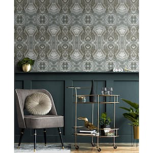 Mineral Springs Patina Abstract Vinyl Peel and Stick Wallpaper Roll ( Covers 30.75 sq. ft. )