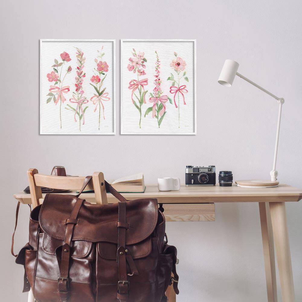 Soft Fresh Pastel Sprigs by Sally Swatland 2 Piece White Framed Nature Giclee Art Print 20 in. x 16 in. price history on PriceWatchPro