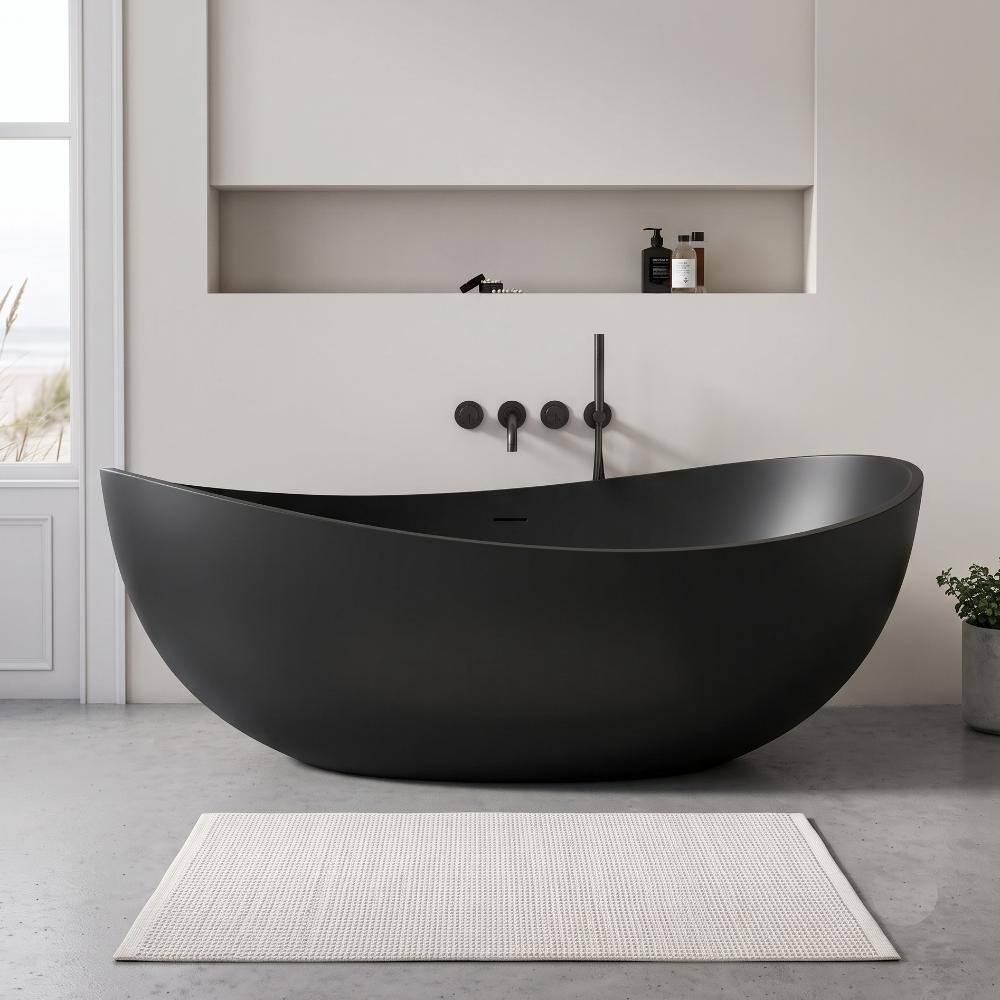 70 Inch Two Person Large Soaking Freestanding Bathtub, Extra Wide Deep Soaking Tub for Couple in price history on PriceWatchPro