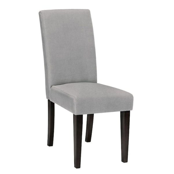 Home Decorators Collection Parsons Gray Velvet Side Chair
