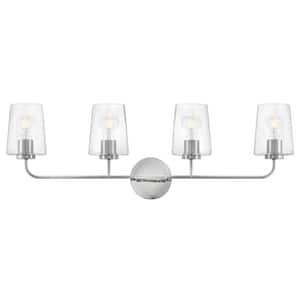 Kline 33.0 in. 4-Light Chrome Vanity Light