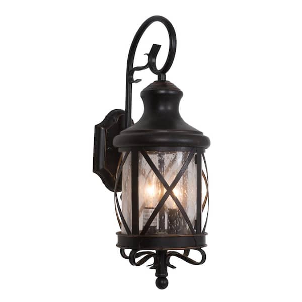 Yosemite Home Decor 2-Light Exterior Lights in Oil Rubbed Bronze Size Sconce