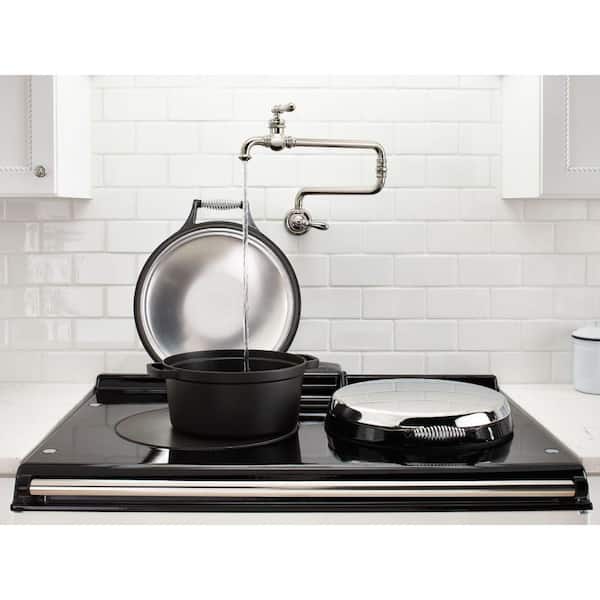 Artifacts Wall Mount Pot Filler in Vibrant Brushed Modern Brass