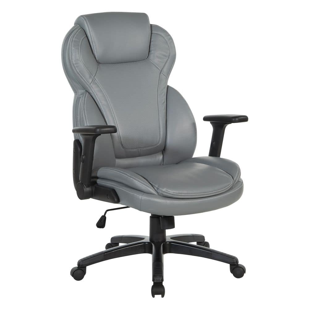 Serta Heavy-Duty Bonded Leather Commercial Office Chair with