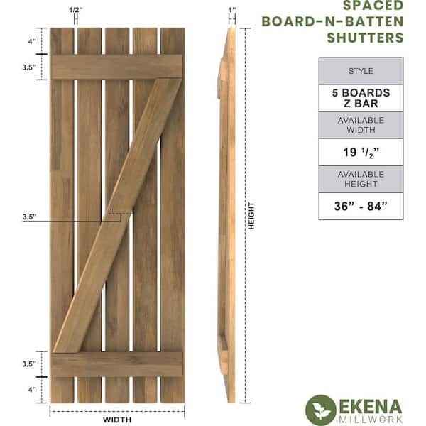 Reviews for Ekena Millwork 19-1/2 in. W x 49 in. H Americraft 5