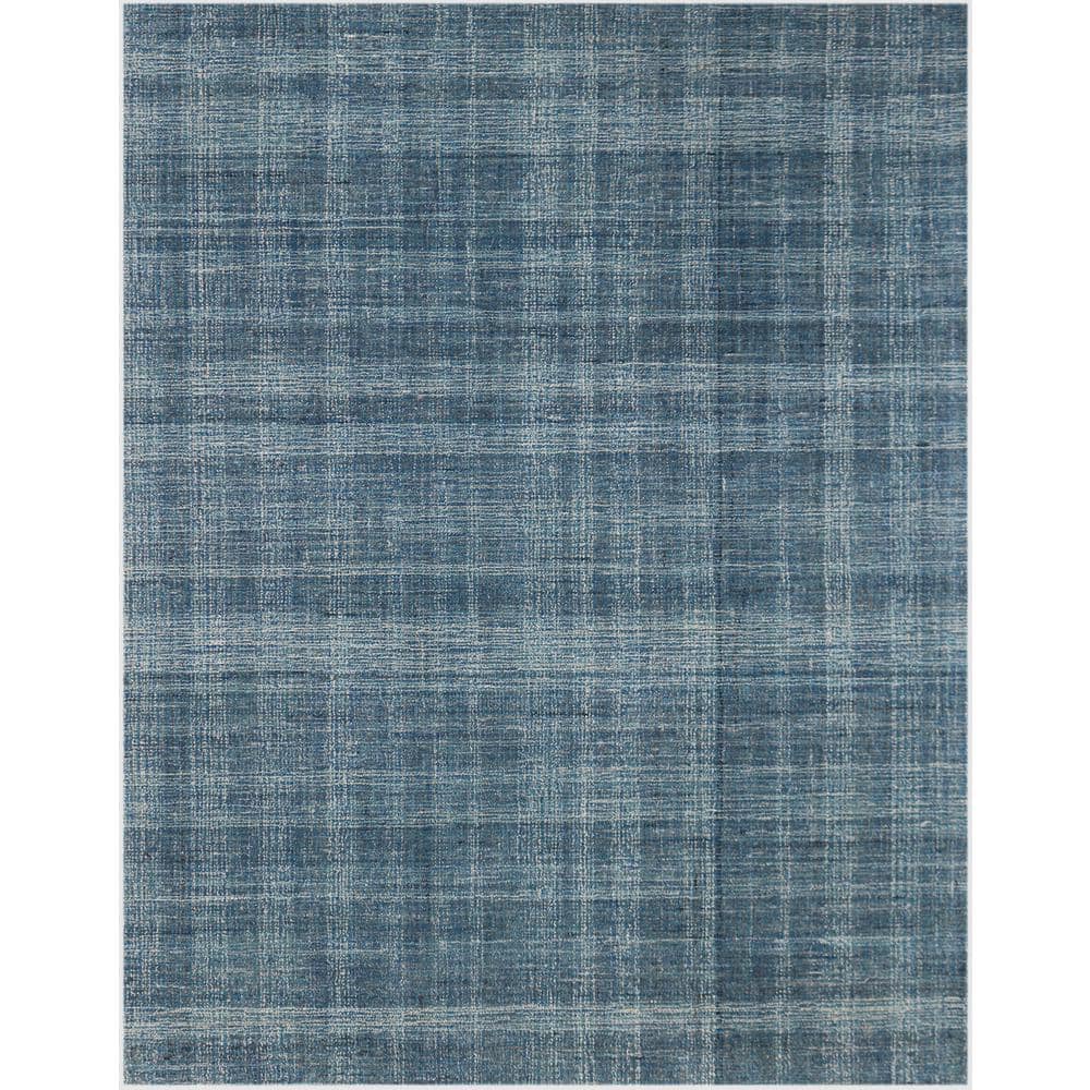 nuLOOM Lenci Modern Plaid Machine Washable Area Rug Light Gray 8x10