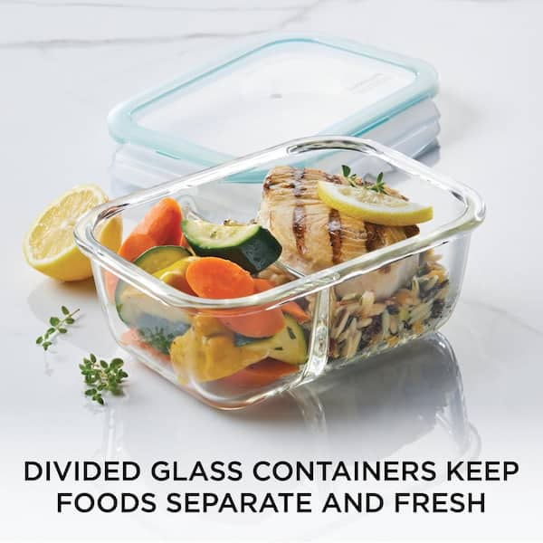Lock n Lock Purely Better Glass 8-Pc. Rectangular 14-Oz. Food Storage  Containers