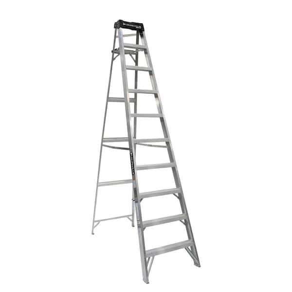 Louisville Ladder 10 ft. Aluminum Step Ladder with 300 lbs. Load Capacity  Type IA Duty Rating AS3010 - The Home Depot
