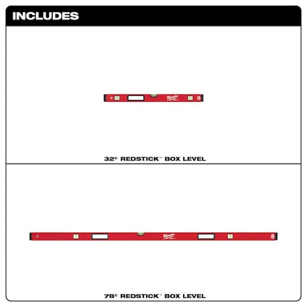 78 in./32 in. REDSTICK Box Level Jamb Set