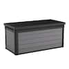 Keter Premier 150 Gal. Resin Large Durable Grey Deck Box for Lawn ...